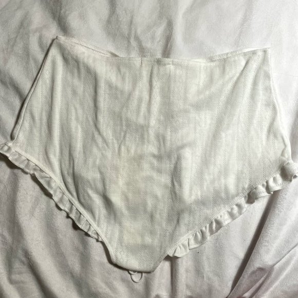 For Love & Lemons Cream Puff Sleep Shorts SAMPLE - Picture 3 of 5